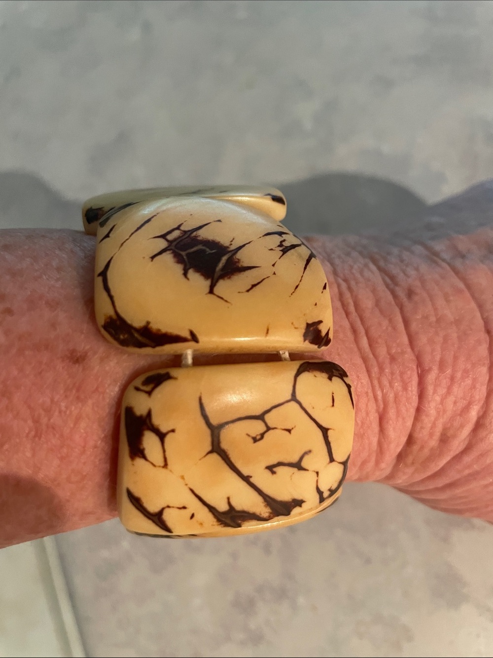 Tagua Nut Hand Carved Bracelet - Picture 2 of 4